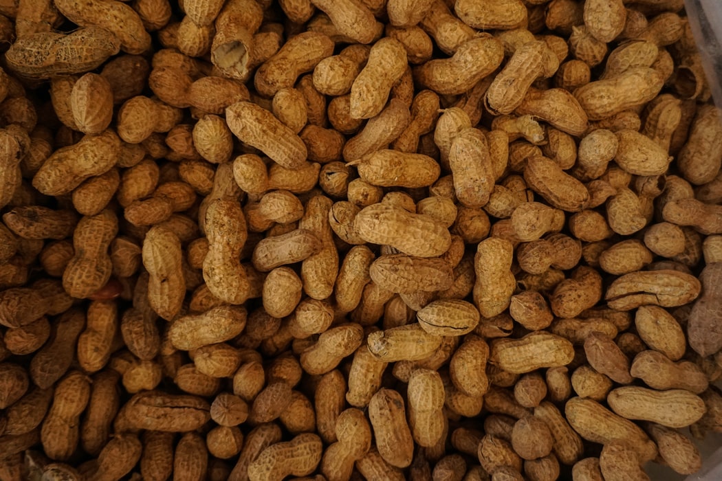 A pile of peanuts.